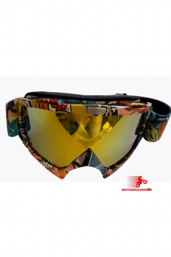 Gafas Motocross Espejo XTREM Grafity Naranja 
